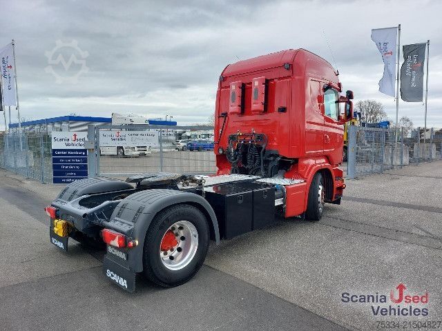Veszélyes anyagokat szállító teherautó Scania R 450 ADR FL,EX/III deutsches Fahrzeug TOP Zustand