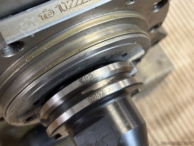 Broche provenant d’une DMG DMU 60 T avec cône SK40. DMG MORI 