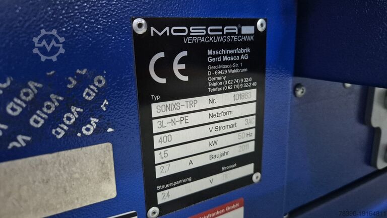 Máquina flejadora transversal Mosca SONIXS-TRP