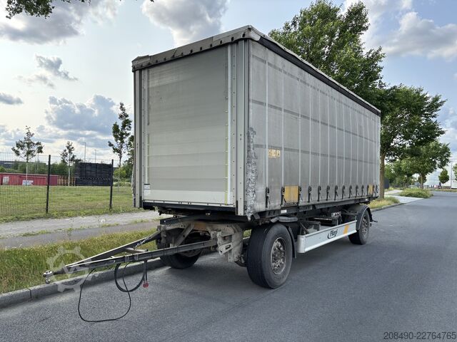Rimorchio aperto con telone Fliegel BDF/Pr.Pl. Brücke, Drehschemel, ZWP 18