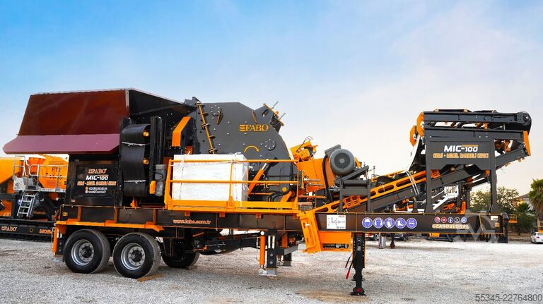 Jednostka krusząca FABO Mobile Impact Crusher Mobile Impact Crusher MIC-100