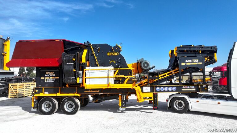 Jednostka krusząca FABO Mobile Impact Crusher Mobile Impact Crusher MIC-100