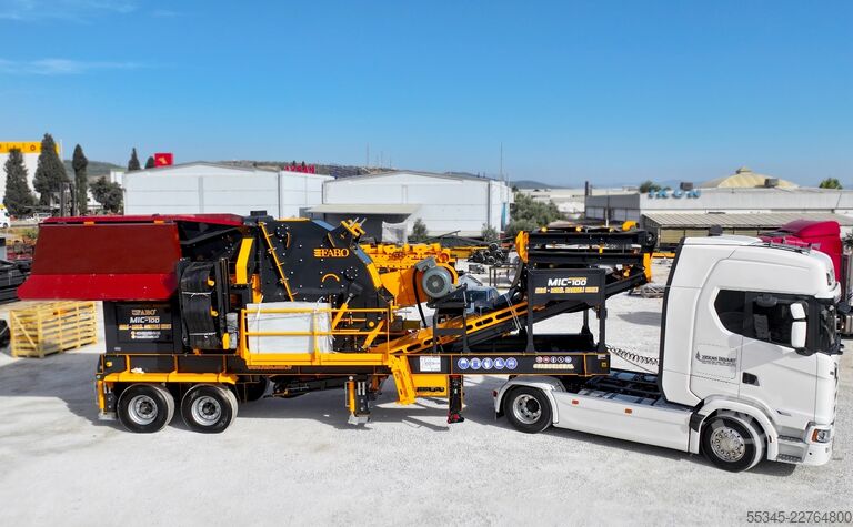 Jednostka krusząca FABO Mobile Impact Crusher Mobile Impact Crusher MIC-100