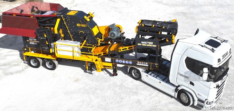 Jednostka krusząca FABO Mobile Impact Crusher Mobile Impact Crusher MIC-100