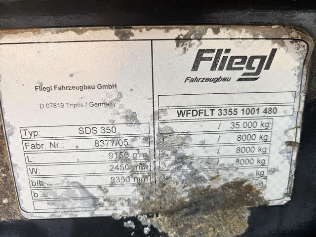 Containervervoer FLIEGL SDS 350| LOWLOADER 20 FOOT CONTAINER CHASSIS | ...