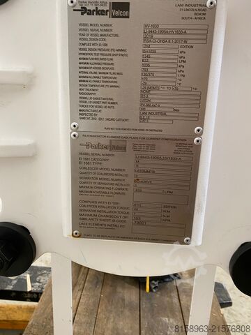 Filter-vandudskiller Parker Velcon HV-1633