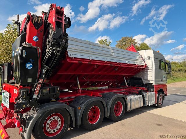 Grúa montada en camión MAN TGS 35.480 8x4 KRAN+JIB 32m Kipper 5/6 Steuerkre