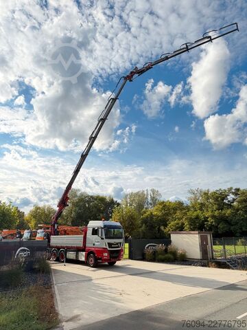 Camión volquete MAN TGS 35.480 8x4 KRAN+JIB 32m Kipper 5/6 Steuerkre