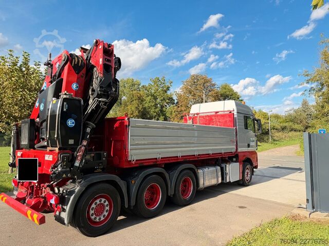 Camión volquete MAN TGS 35.480 8x4 KRAN+JIB 32m Kipper 5/6 Steuerkre