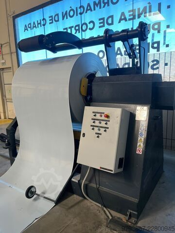 Línea de corte y slitting de chapa metal Krasser / Spółka Stolarczyk Centurio SCS-1250 + Debanadora 10 Tn