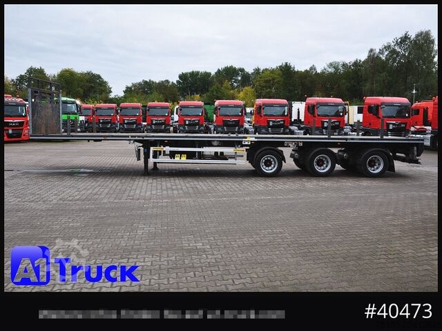 Oplegger met vlakke laadvloer FAYMONVILLE F-S43-1AAF Telemax,3 zwangs gelenkt, Lenkachse