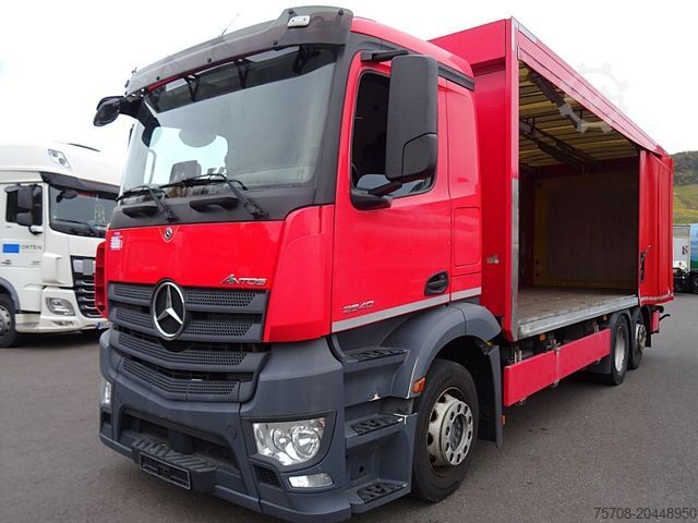 Plattewagen met zeil MERCEDES-BENZ 2540 Antos*6,9 m Schiebeplane*NLA*LBW*Kamera*TOP