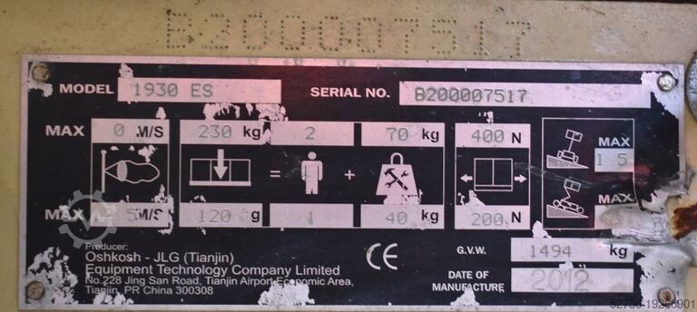 Schaarlift JLG 1930 ES