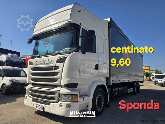 Samochód ciężarowy z plandeką typu platforma SCANIA SCANIA R450 CENTINATO 9,60 SPONDA 2017 E