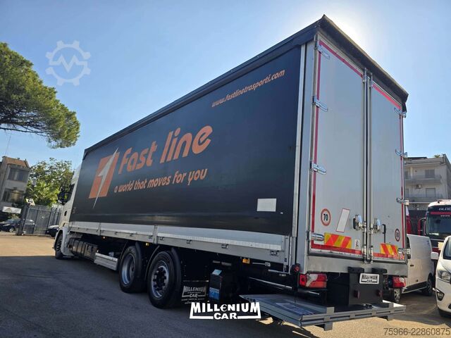 Samochód ciężarowy z plandeką typu platforma SCANIA SCANIA R450 CENTINATO 9,60 SPONDA 2017 E
