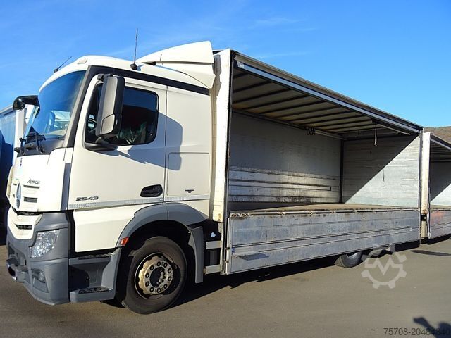Içecek kamyonu MERCEDES-BENZ 2543 Actros*2x 7,7 m Schwenkwand*kpl Zug*MSH*Ret