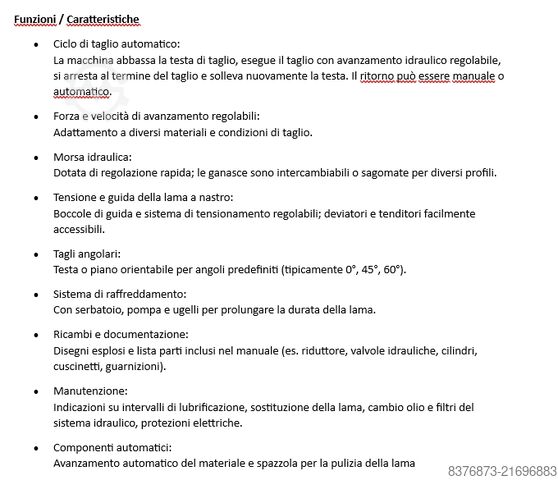 Lintzaag IMET AFI-E / BS350