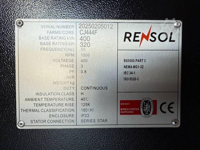 Aggregaat  DPX CJ444F - 400 kVA Alternator - DPX-33911