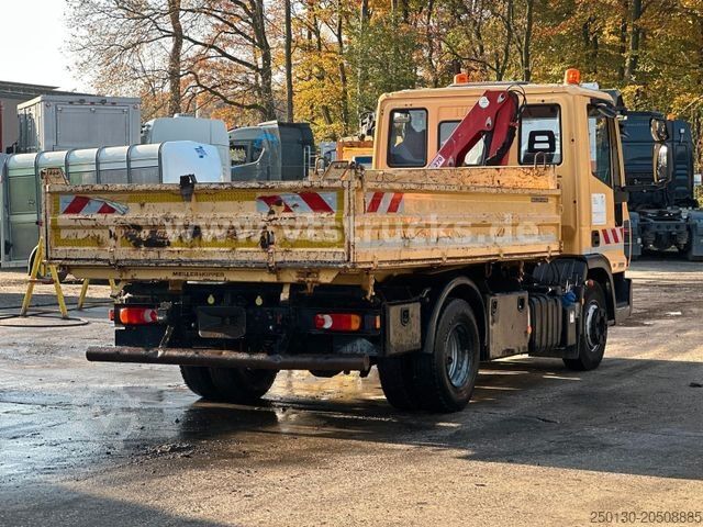 Kiepwagen bestelauto IVECO EuroCargo 80E19 HMF Ladekran Meiller-DSK