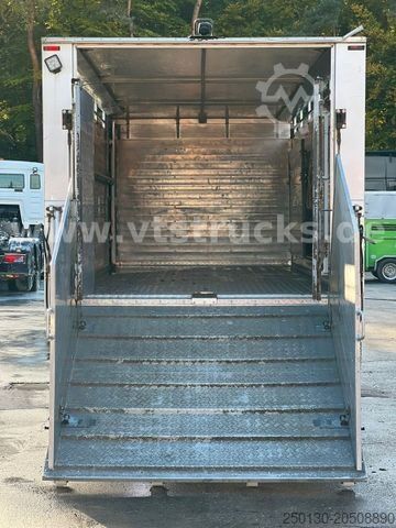 Sığır taşıma kamyonu DAF LF 280 4x2 Köstner 1.Stock Aufbau