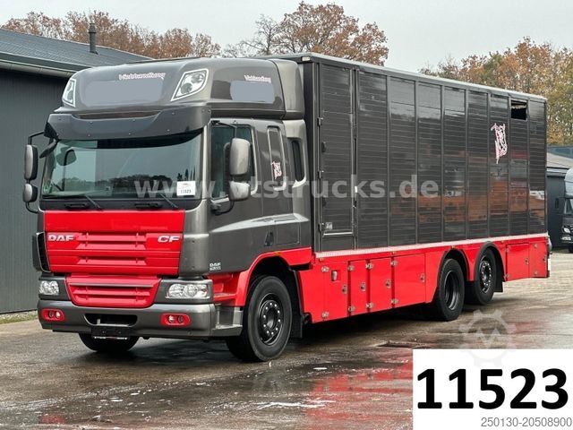 Cattle truck DAF CF 75.360 6x2 Menke/Janzen 1Stock Lift/Lenk
