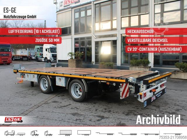 Prikolica sa radnom platformom ES-GE Tandemanhänger - Rungen - CV