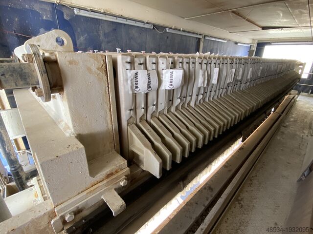 Filtro prensa de câmara Netzsch 1200/95 mobil