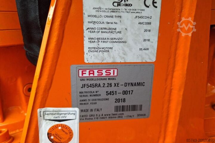 Mobile crane Jekko JF545CDH-2 Diesel/Electric powered, Remote Control