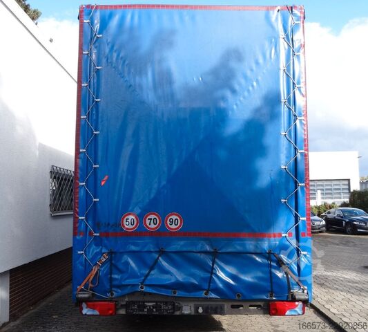 Camion bâché MAN TGL 8.250 BL Jumbo/Schlafkabine/Klima/ACC//AHK