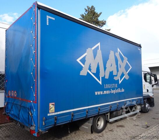 Camion bâché MAN TGL 8.250 BL Jumbo/Schlafkabine/Klima/ACC//AHK