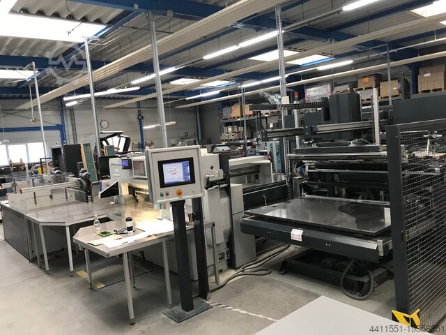 Papierschneidemaschine Perfecta 168 TS PERFECTA Schneidemaschinenwerk Baumann Planschneider 168 TS + BASA 7 + Ablader
