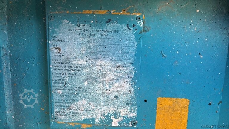 Schaarheftafel Haulotte Compact 12 Dx (12m)