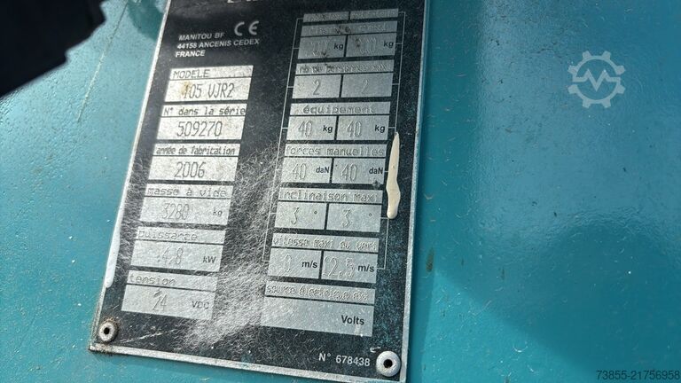 Verticale mast Manitou 105 Vjr 2 (10m)