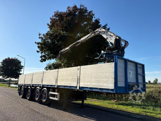 Plateforme de chargement ouverte Pacton TTD 454  Stenen-Steen / Kennis 14.000 Crane / 2...