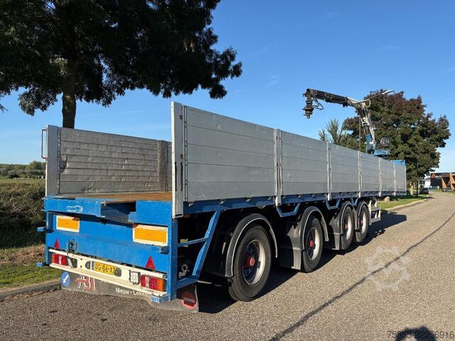 Plateforme de chargement ouverte Pacton TTD 454  Stenen-Steen / Kennis 14.000 Crane / 2...