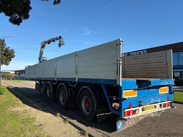 Plateforme de chargement ouverte Pacton TTD 454  Stenen-Steen / Kennis 14.000 Crane / 2...