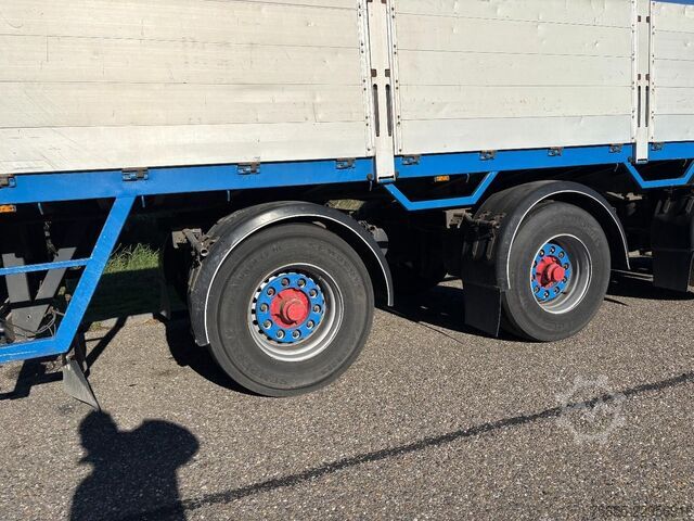 Plateforme de chargement ouverte Pacton TTD 454  Stenen-Steen / Kennis 14.000 Crane / 2...