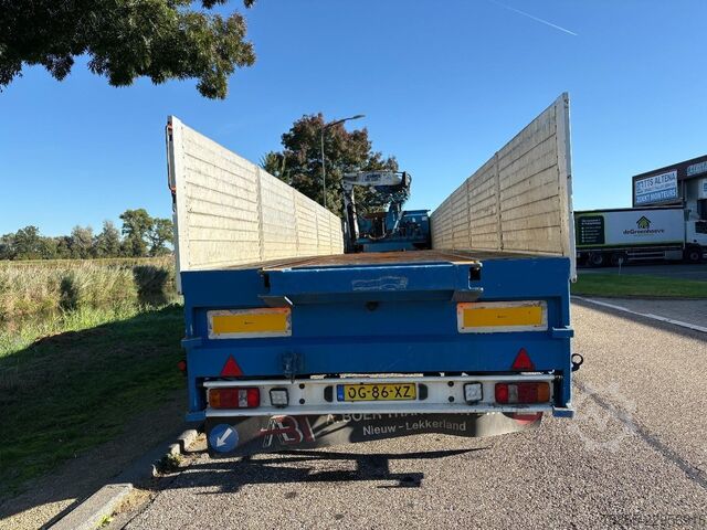 Plateforme de chargement ouverte Pacton TTD 454  Stenen-Steen / Kennis 14.000 Crane / 2...