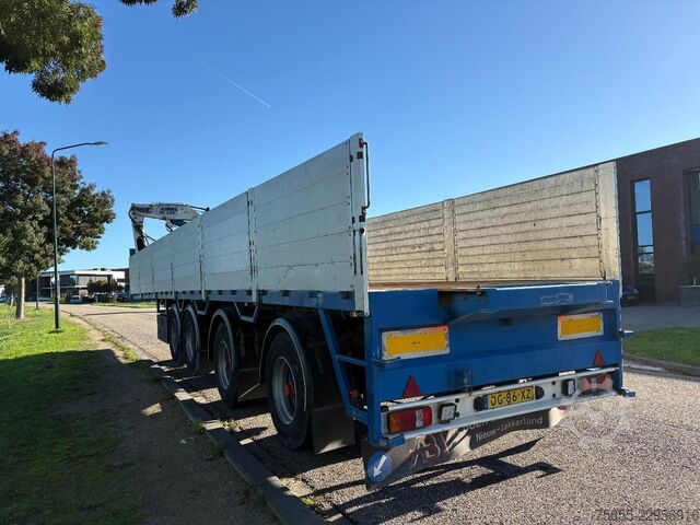 Plateforme de chargement ouverte Pacton TTD 454  Stenen-Steen / Kennis 14.000 Crane / 2...