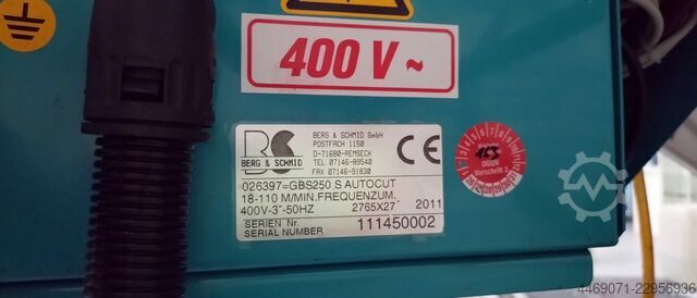 Sega a nastro Berg & Schmid GBS250 S AUTOCUT