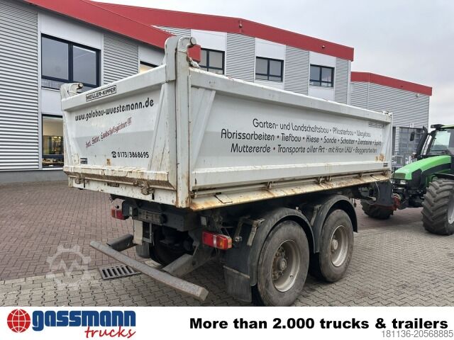 Tresidet tipvognstrailer Meiller MZDA 18/21, Stahlbordwände, ca. 11m³