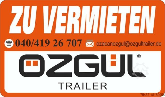 Semirremolque volquete OZGUL TRELER Stahl Mulde 26 Kubik 6000kg