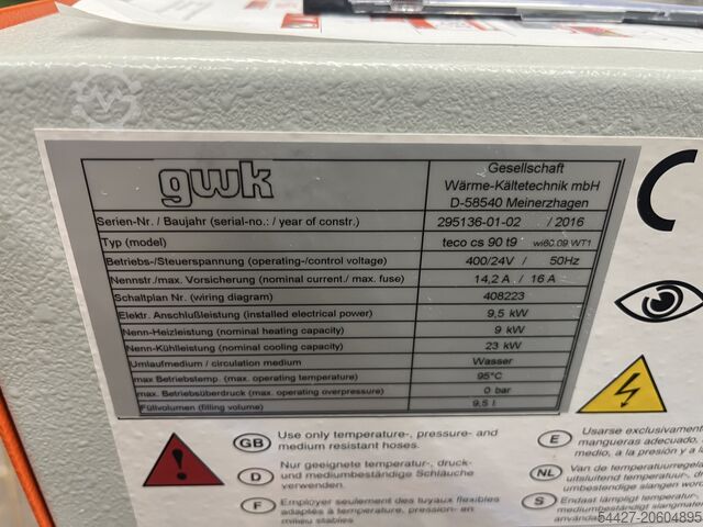 Temperatuurregelaar GWK teco cs 90 t9