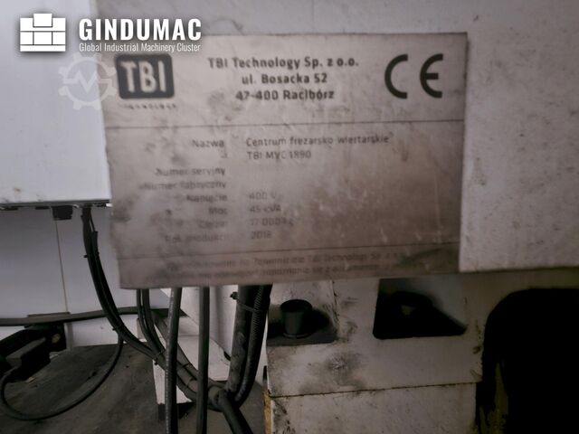 Függőleges megmunkáló központ TBI MVC 1890