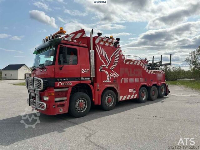Pojazd do odzyskiwania danych Mercedes-Benz Actros 4448 8x8 heavy hauler w/ SWS body and low m