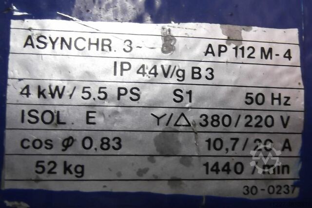 Električni motor 4 kW 1440 Rpm unbekannt AP112M-4