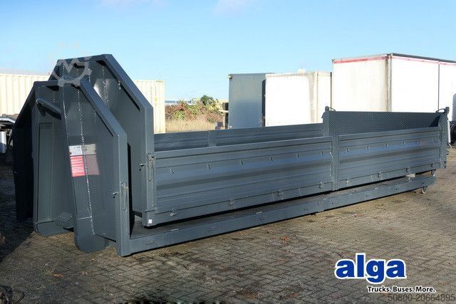 Roll-off tipper truck  alga ABPR, Pritsche, Plattform, 9m³, Klappen