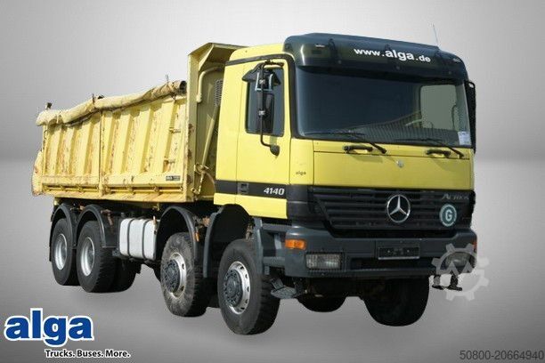 Autocamion basculant tridirecțional MERCEDES-BENZ 4140 AK Actros 8x8, Meiler, Allrad, Rollplane