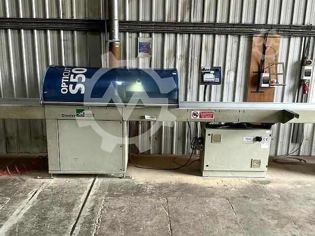 Optimizasyonlu kapalı daire testeresi Weinig Opticut S50, 2003 model Weinig Opticut S50