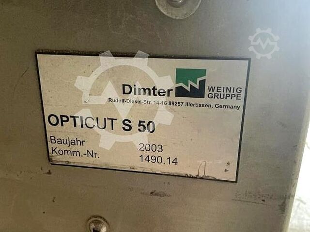 Optimizasyonlu kapalı daire testeresi Weinig Opticut S50, 2003 model Weinig Opticut S50